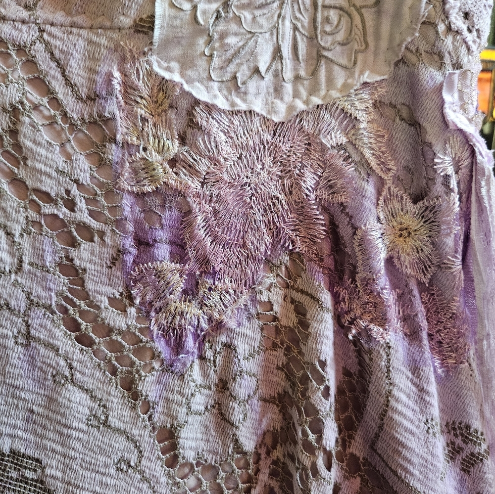 OOAK CUSTOM MADE WRAP AROUND PURPLE LACE SKIRT NWOT - Picture 3 of 11